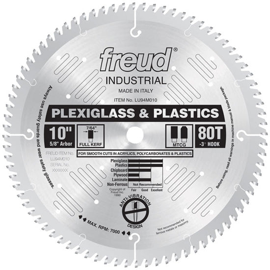 Freud Plexiglass And Plastic Blade