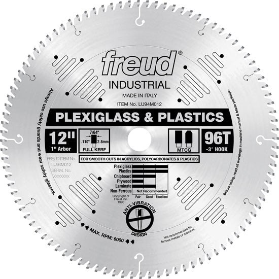 Freud Plexiglass And Plastic Blade