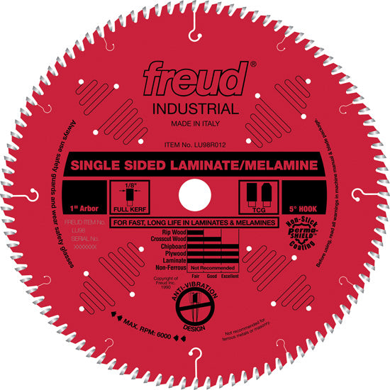 Freud Solid Surface Blade 12" Diameter Red