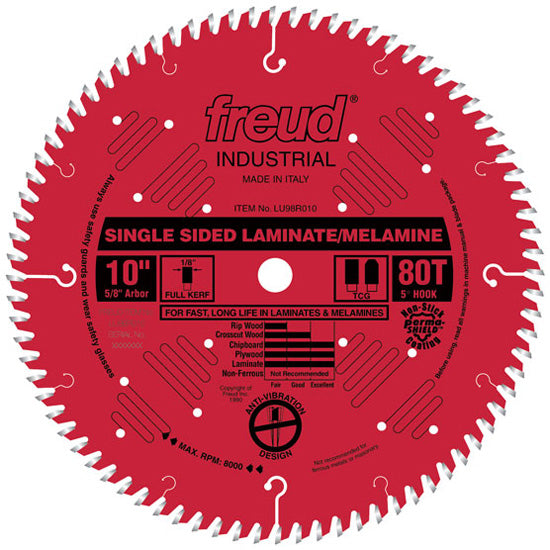 Freud Single Sided Laminate/Melamine Blade 10" Diameter