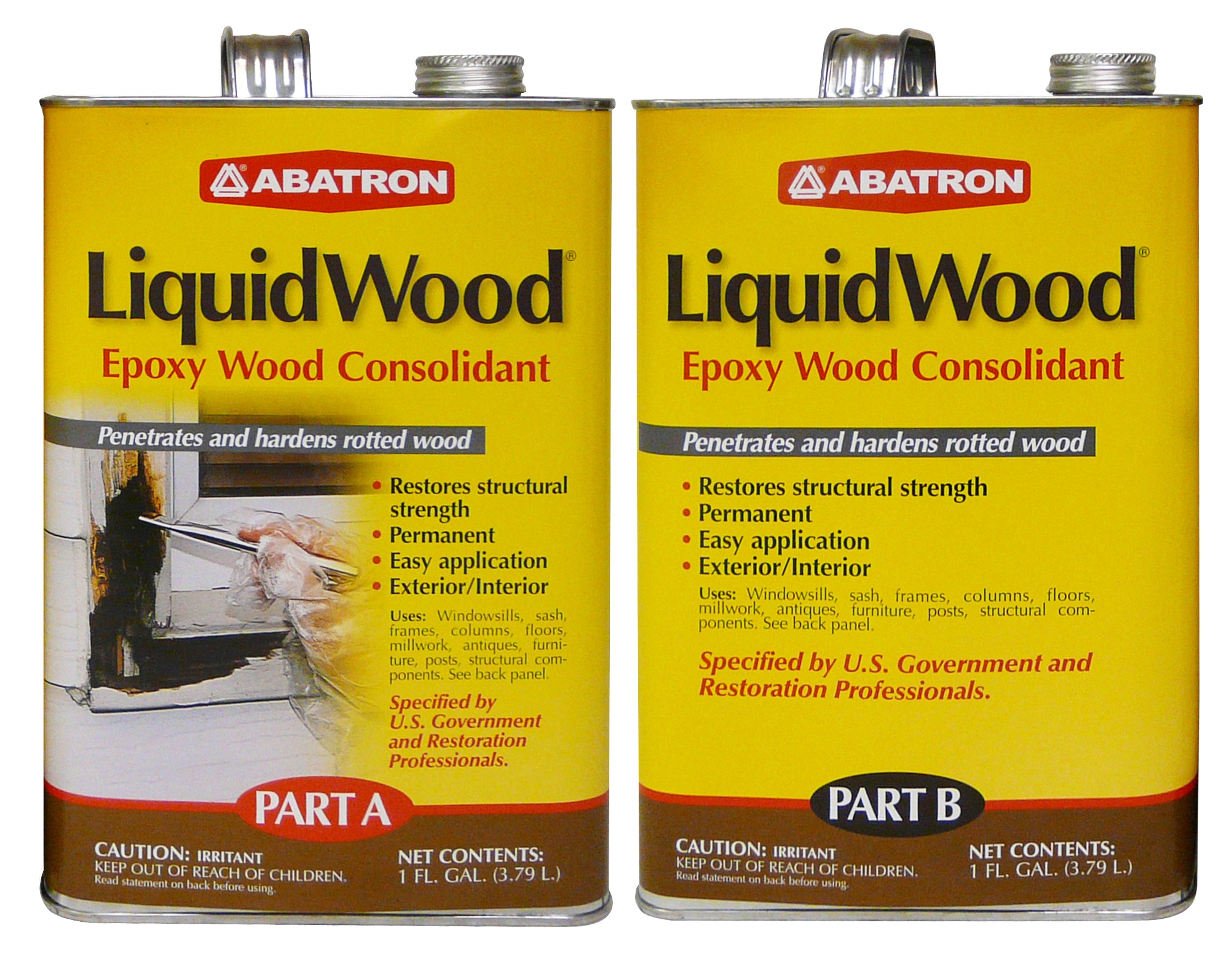 LiquidWood Kit- LiquidWood A & B, 2 Gallons (1 Gal Each)