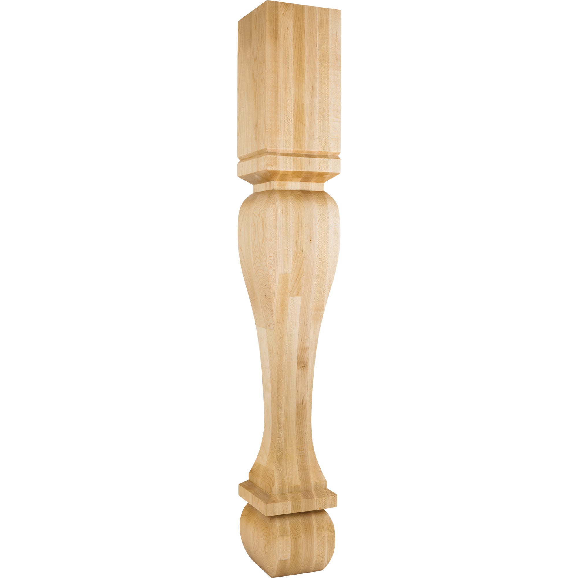 Hardware Resources Footed Square Post Alder 42" Length 6" Width