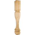 Hardware Resources Footed Square Post Hard Maple 42" Length 6" Width