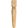 Hardware Resources Modern Classic Wood Post Rubberwood 5" Width