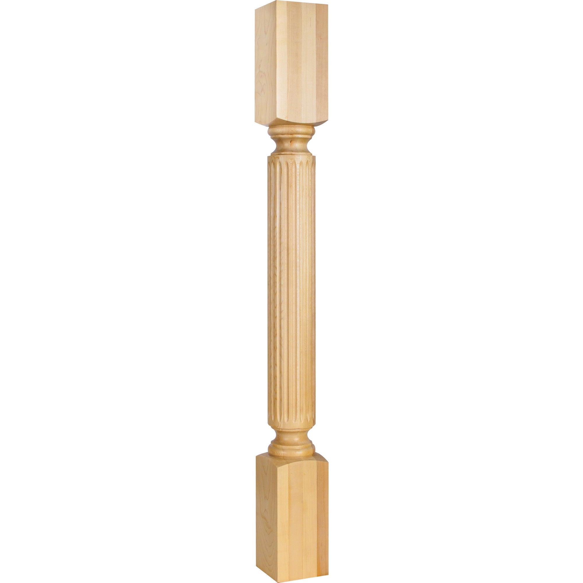 Hardware Resources Fluted Turned Post Cherry 3-1/2" Width