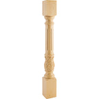 Hardware Resources Fluted Square Acanthus Post