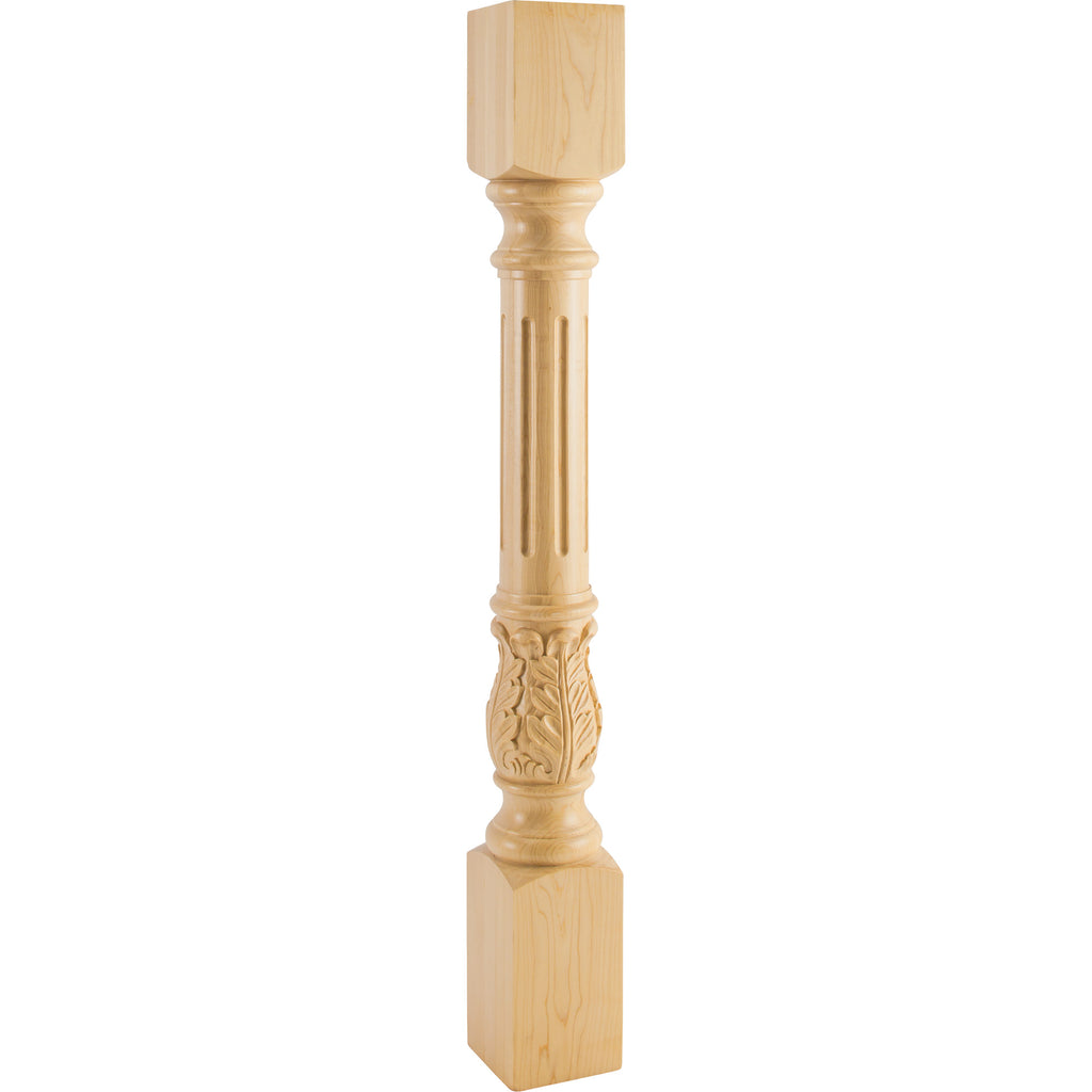 Hardware Resources Fluted Round Acanthus Post