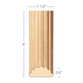 Medium Traditional Cove Crown, 2 1/2''w x 13/16''d x 8' length Cherry