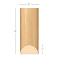 Medium Infinity Corbel, 4 1/2 "w x 9 1/2"h x 5 3/4"d Maple