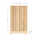 Tuscan Country Rangehood, 65''w x 15 1/2''h x 1 1/4''d Maple