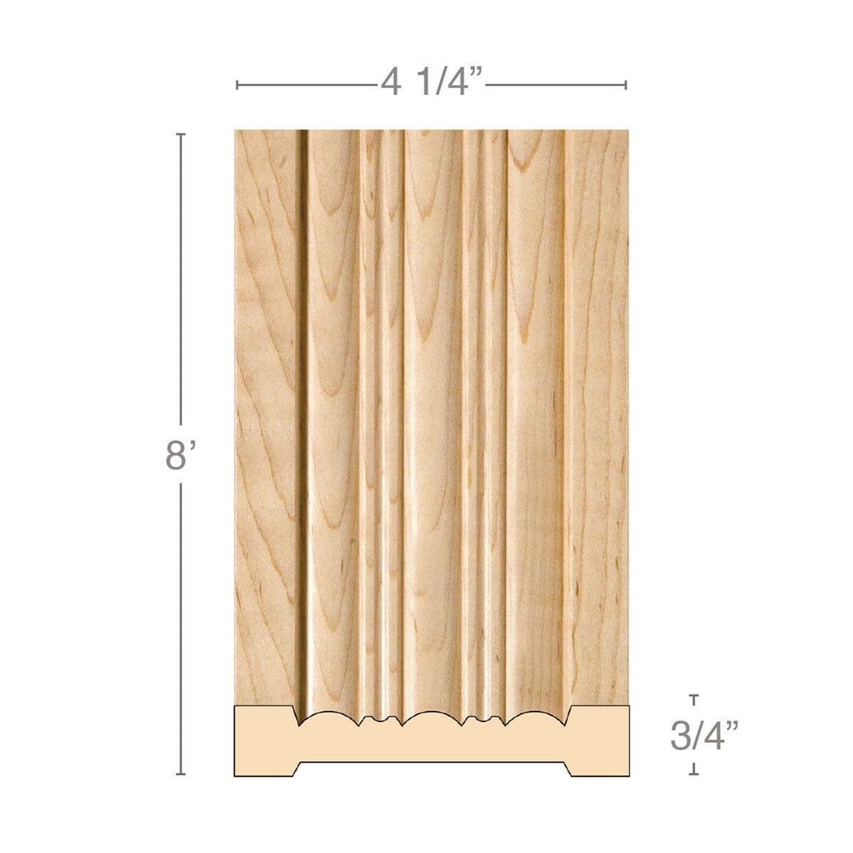 Tuscan Country Rangehood, 65''w x 15 1/2''h x 1 1/4''d Maple
