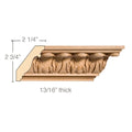Medium Scroll, 12"w x 4 3/8"h x 3/4"d, L and R pair per Cherry