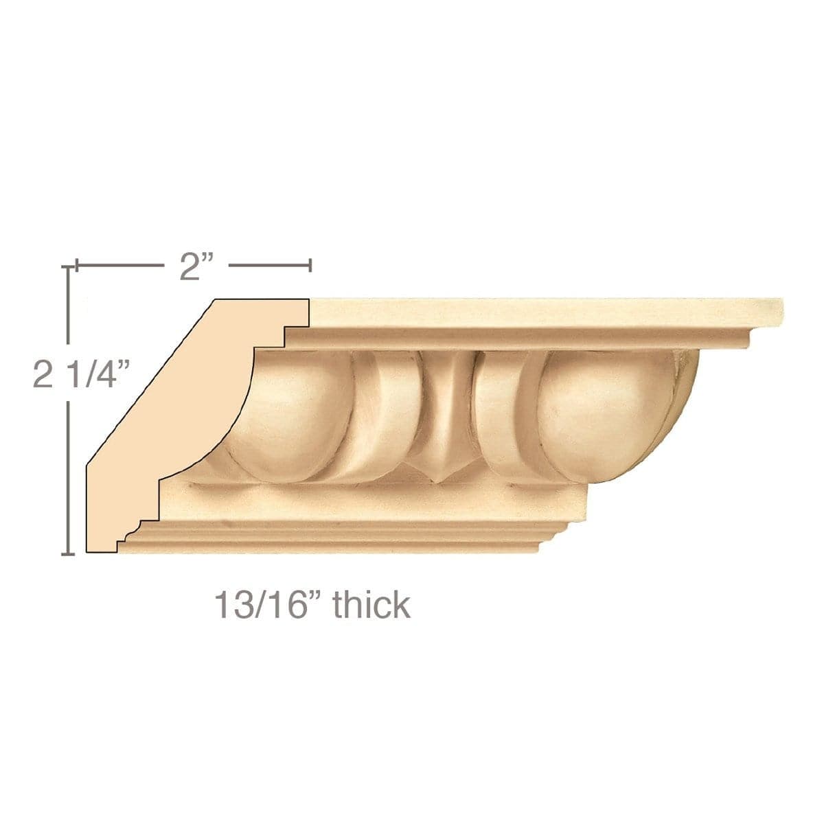 Medium Splicer, 2 1/4''w x 2 3/8''h x 1 1/8''d, (accepts up to 1 1/2"w x 3/4"d) Maple