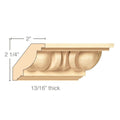 Medium Square Plynth, 5"w x 3"h x 1 3/4"d, (accepts up to 3"w x 3/4"d) Maple