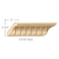 Medium Square Rosette, 3 1/2''w x 3/8''h x 3 1/2''d Maple