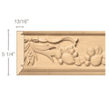 Medium End Block, 2 5/8''w x 5 3/4''h x 1 3/8''d, (accepts medium capitals) Cherry