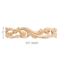 Petite Acanthus Corbel, 3''w x 4 1/4''h x 1 3/4''d Maple
