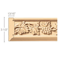 Split Rope Roman Classic Column, 3 3/4"w x 35 1/4"h x 1 7/8"d, 1 Pair Maple