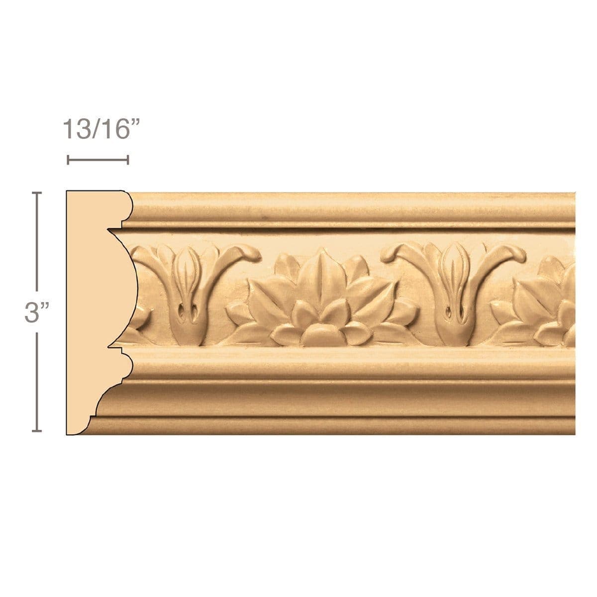 Running Coin, 1/2''w x 3/8''d x 8' length Resin