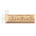 Roman Weave Column, 3 3/4"sq. x 35 1/4"h Maple