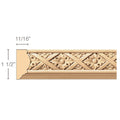 Large Rope with Pearls, 2 1/2''w x 1 1/4''d Poplar