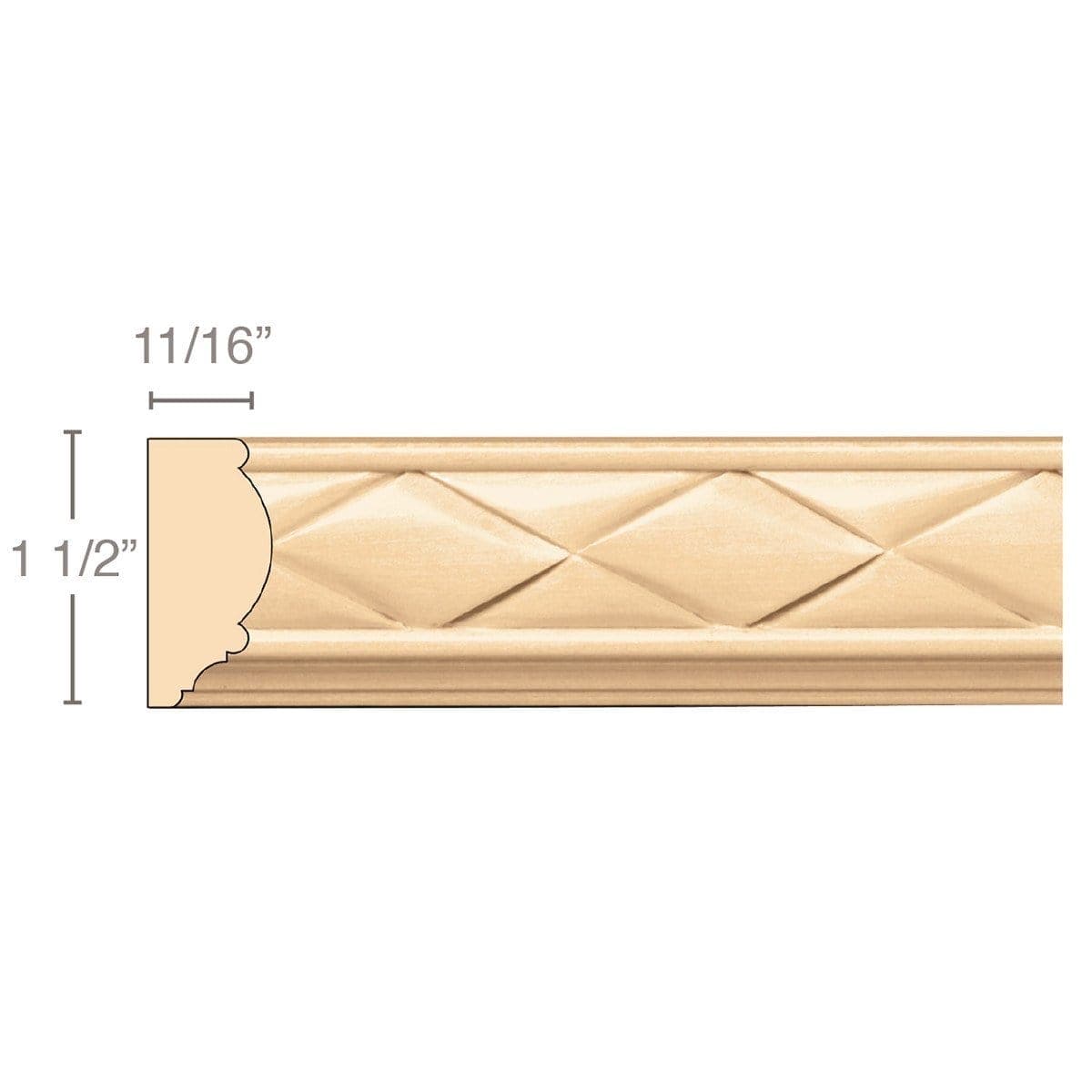 Square English Estate Column Half, 5"w x 35 1/4"h x 2 1/2"d, 1 Pair Cherry