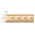 Split Square English Estate Column, 3 3/4''w x 35 1/4''h x 1 7/8''d, 1 Pair Cherry
