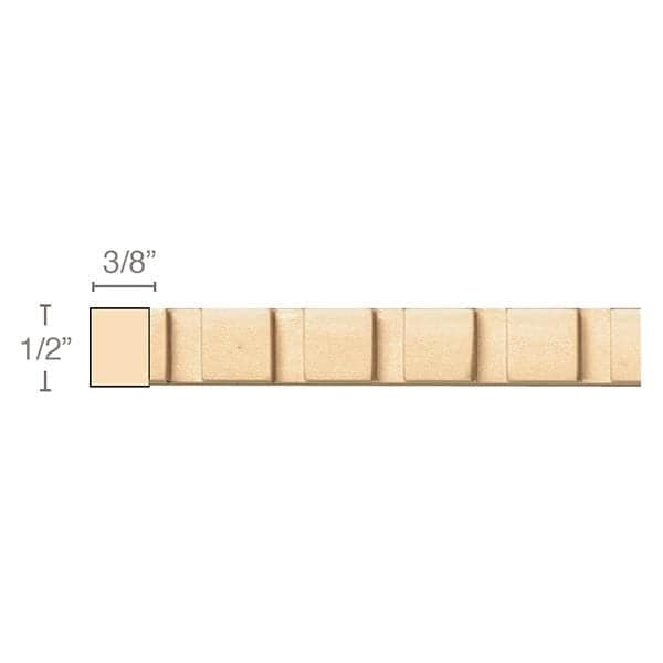 Large Bead and Barrel (Repeats 5), 1 3/4''w x 7/8''d Poplar