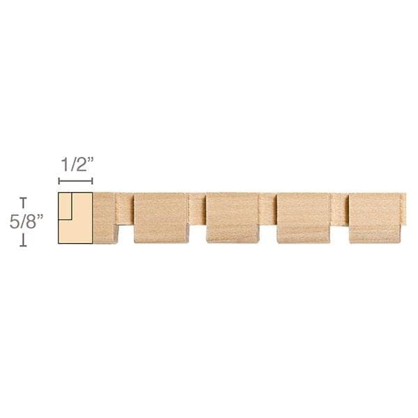 Traditional Corbel, 5 1/4''w x 12 1/2''h x 4 1/2''d Lindenwood