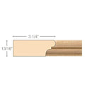 Parting Strip, 13/16''w x 3 1/4''d x 8' length Maple