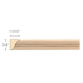 Palmette (Repeats 3/4), 1 1/2''w x 9/16''d x 8' length Resin