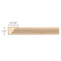 Grand Reeded Half Lineal, 4"w x 2"d, x 8' length Maple