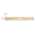 Large Sicilian Frieze (Repeats 15 1/2), 5 1/4''w x 13/16''d x 8' length Maple