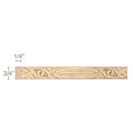 Palmette Rangehood, repeat 6 1/2" - 10 palmettes, 62 1/8"w x 12h'' x 1 1/4''d Cherry