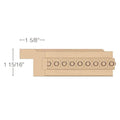 Bullseye Plynth Block , 4 1/2''w x 8"h x 1"d