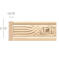 Parting Strip, 13/16''w x 1 5/8''d x 8' length Cherry
