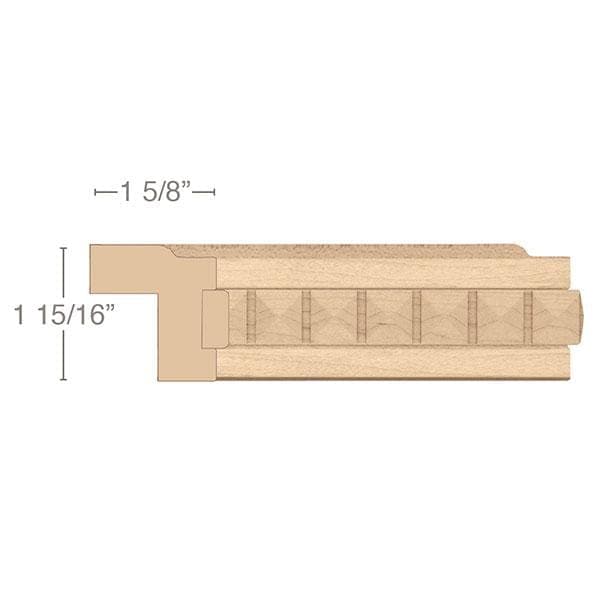 Traditional Plynth Block , 4 1/2''w x 8"h x 1"d