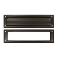 Deltana Mail Slot 13-1/8" With Interior Frame, Oil Rubbed Bronze