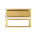 Deltana Mail Slot 8-7/8" With Interior Frame, PVD