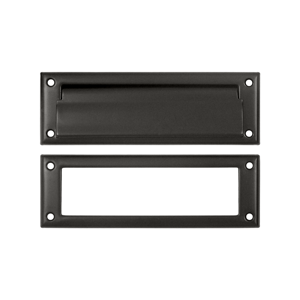 Deltana Mail Slot 8-7/8" With Interior Frame, Oil Rubbed Bronze