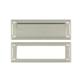 Deltana Mail Slot 8-7/8" With Interior Frame, Satin Nickel
