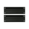 Deltana Mail Slot 8-7/8" With Back Plate, Black
