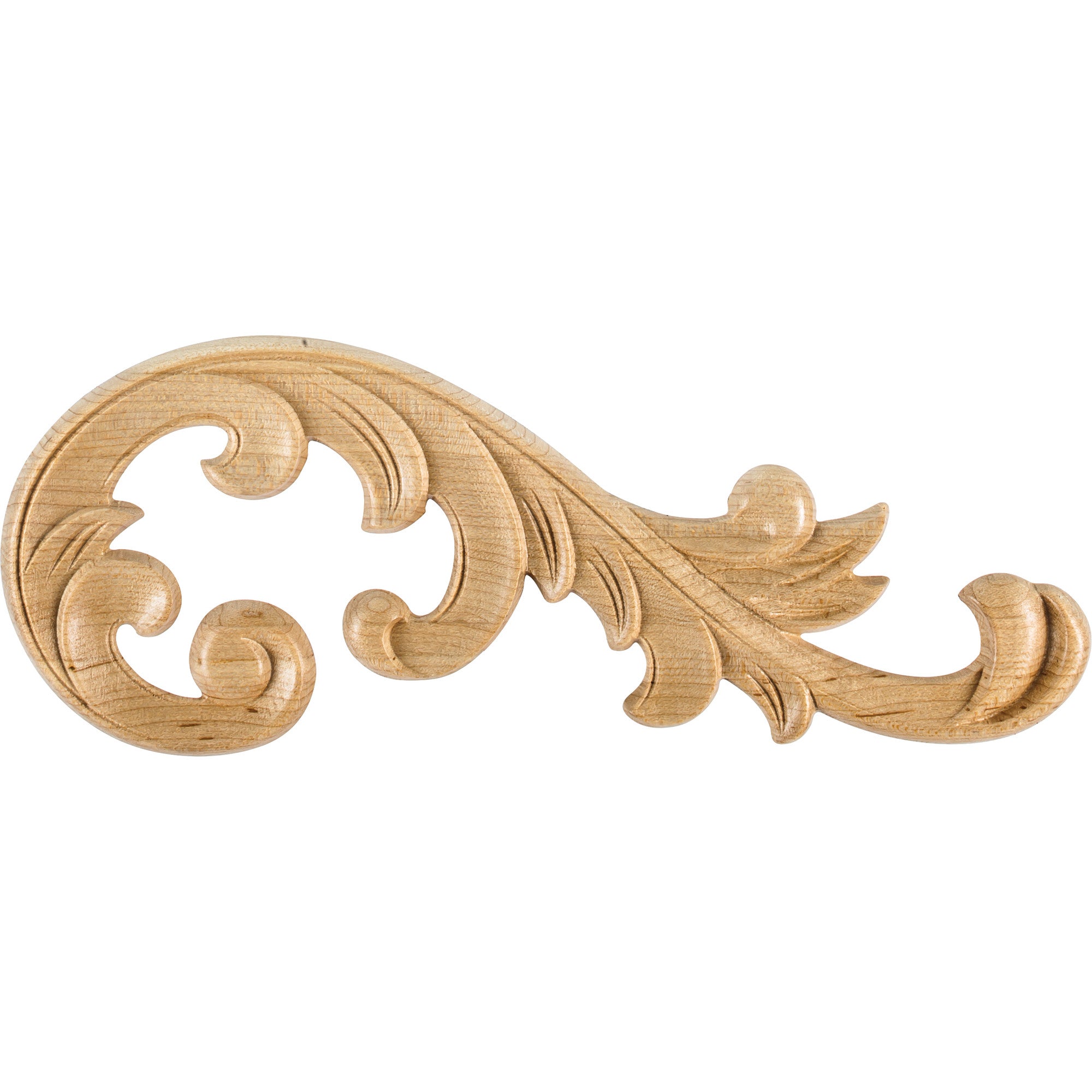 Hardware Resources Right Acanthus Appliqué Cherry 10-5/8" Length
