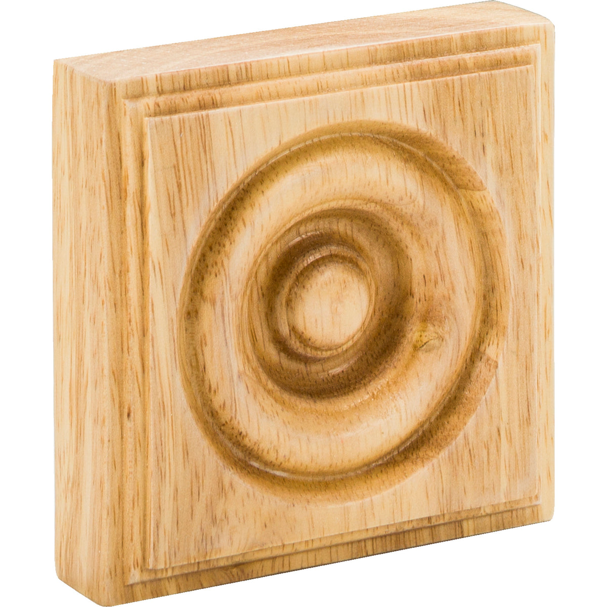 Hardware Resources Traditional Rosette Rubberwood 3-1/2" Length