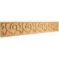 4" x 7/8" x 96" Hand Carved Geometric Frieze Moulding Hard Maple 96" Length