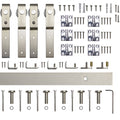 Bifold Mini Barn Door Hardware Kit Front Mount Rail, 72"