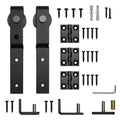 Bifold Mini Barn Door Hardware Kit, Front Mount, Black