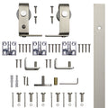 Bifold Mini Barn Door Hardware Kit Top Mount Rail, 72"