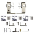 Bifold Mini Barn Door Hardware Kit, Top Mount, Satin Nickel