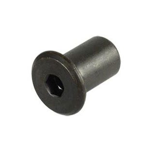 KD Nut 12 mm Long, 17 mm Diameter Head, 5 mm Hex Drive, Black
